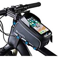 GADISTA® Francia- Bolsas de Bicicleta (6.5 Pulgadas) Bolsa para Cuadro Bicicleta con o sin Touch ID. Soporte Movil Bici…